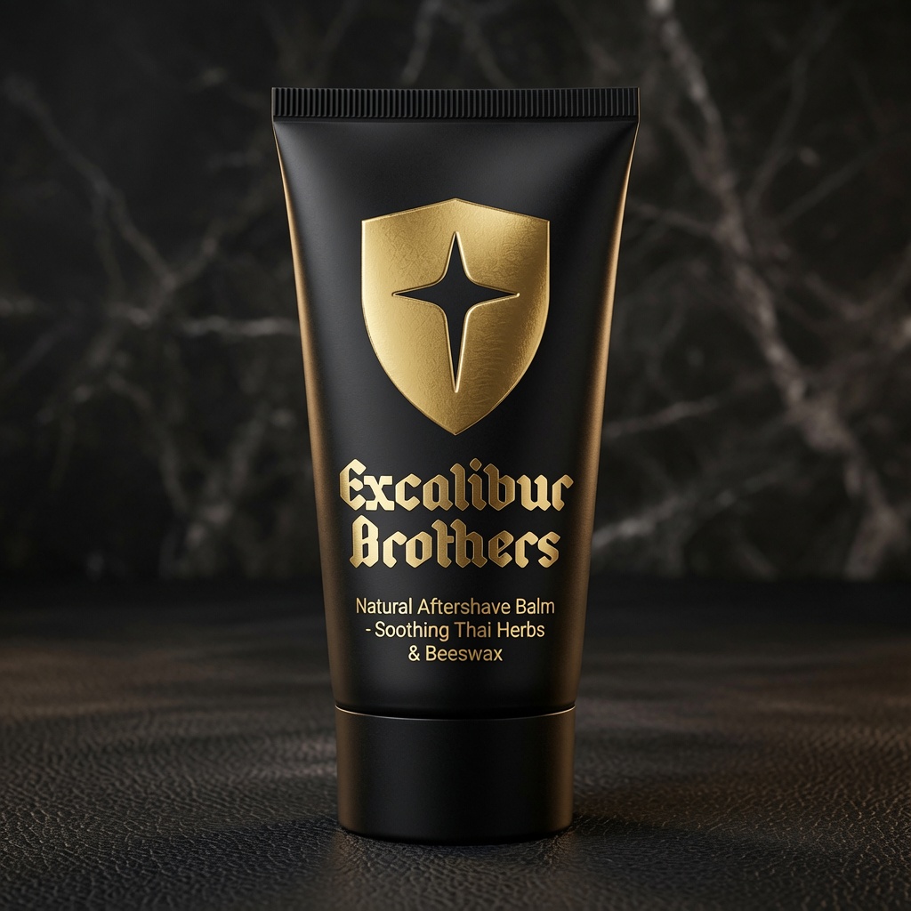 Aftershave balm or moisturizer tube