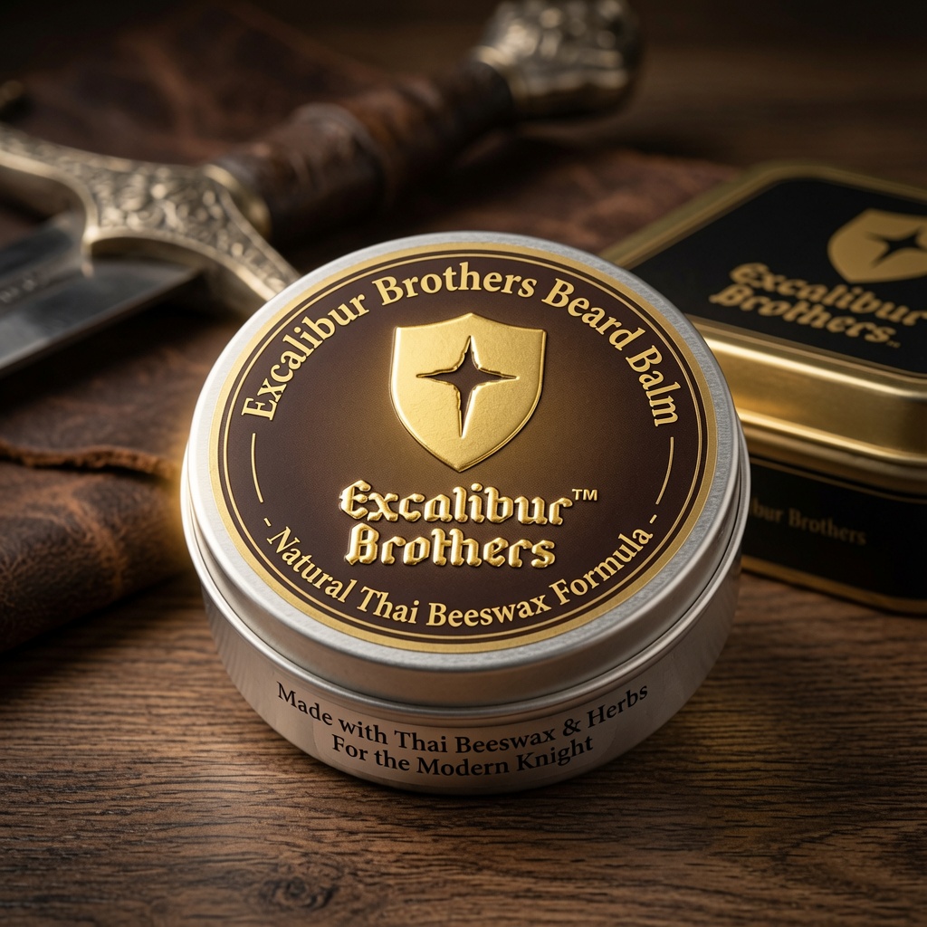 Beard wax and beard balm tin mockup