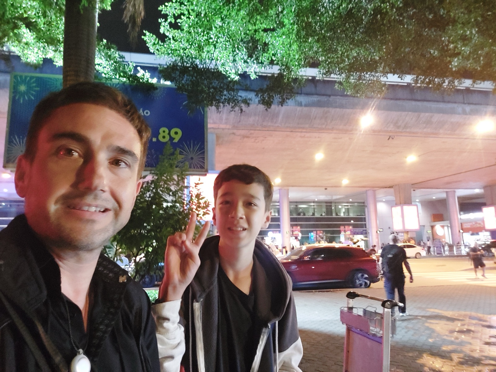 Mike and Miles arriving at Ho Chi Minh airport